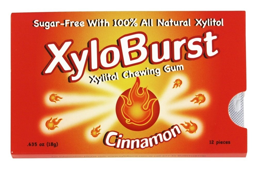 Xyloburst Xylitol Gum, Cinnamon, 12 Count