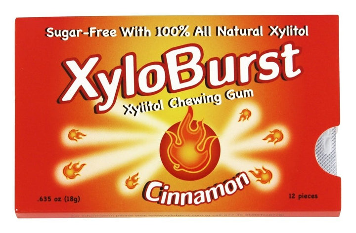 Xyloburst Xylitol Gum, Cinnamon, 12 Count