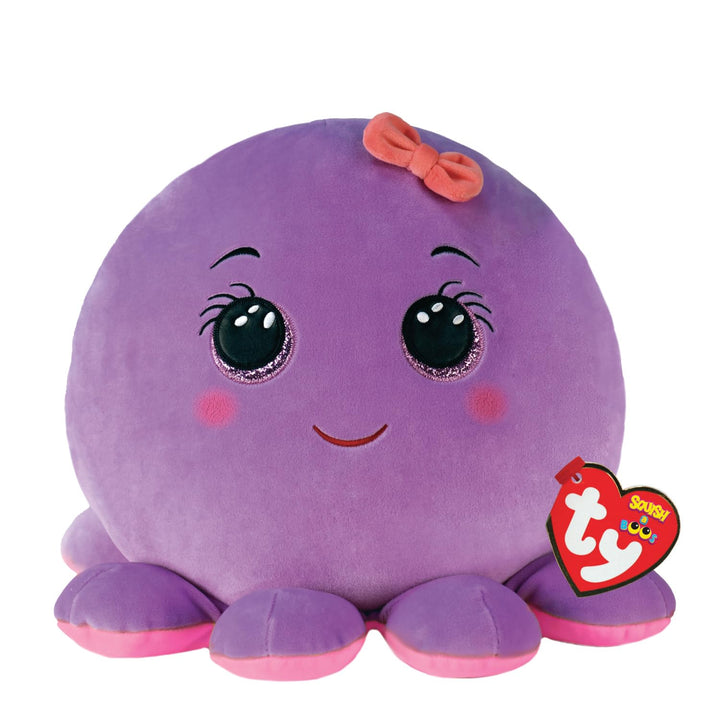 Ty Squish a Boo Octavia Plush, Purple, 10 in