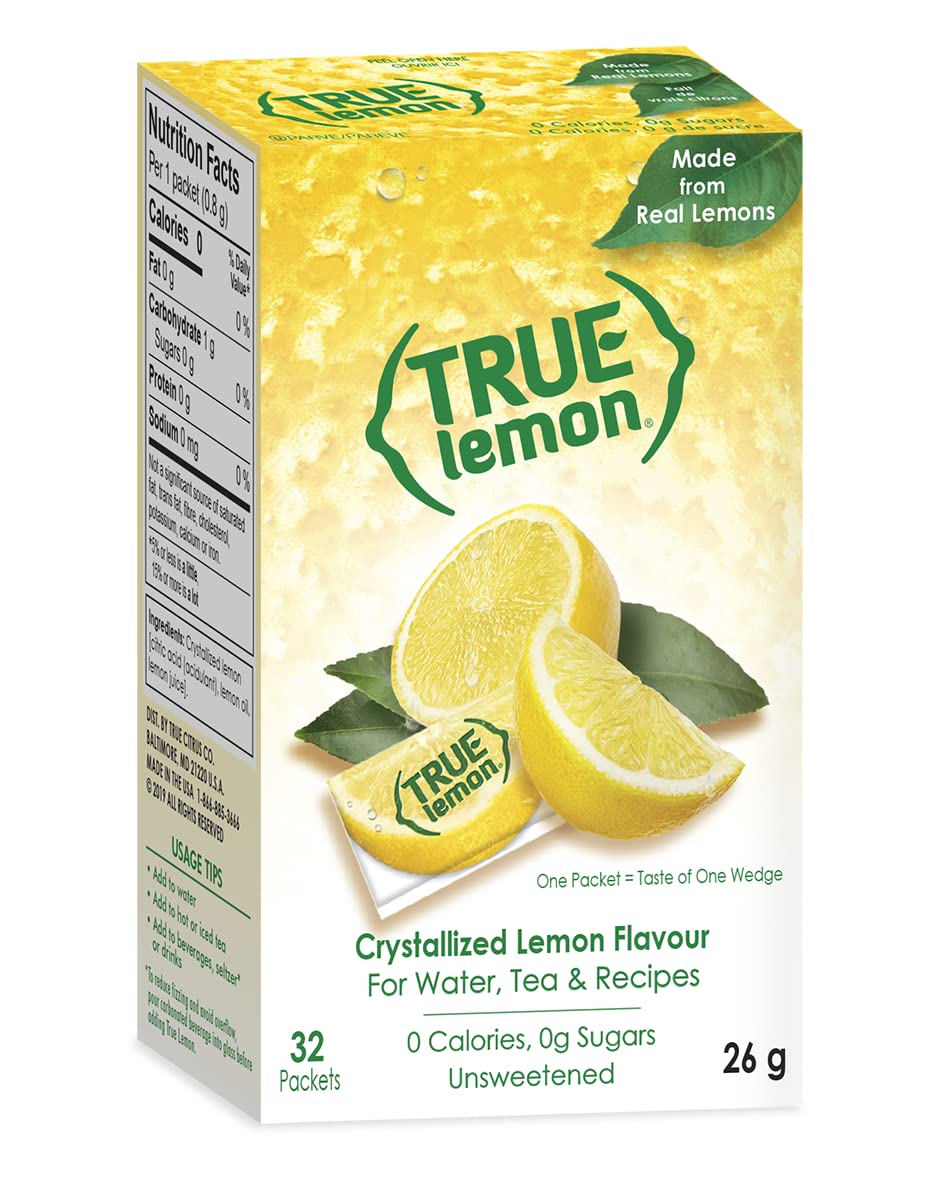 True Citrus Crystallized Lemon Packets, 32 Count
