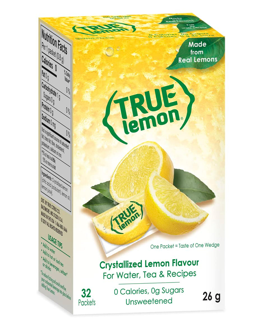 True Citrus Crystallized Lemon Packets, 32 Count
