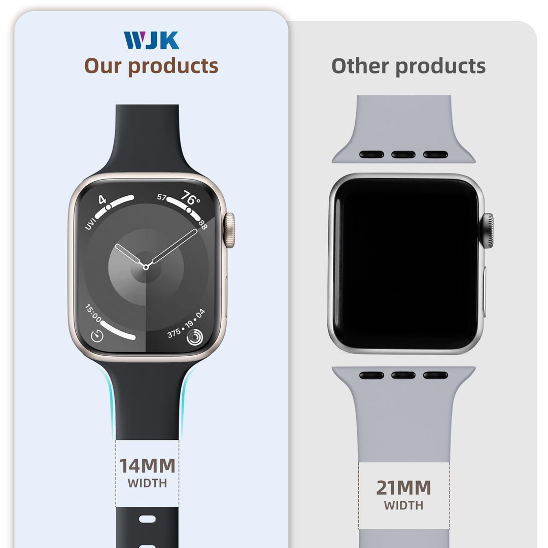 WJK Black Compatible Apple Watch Band, 38mm