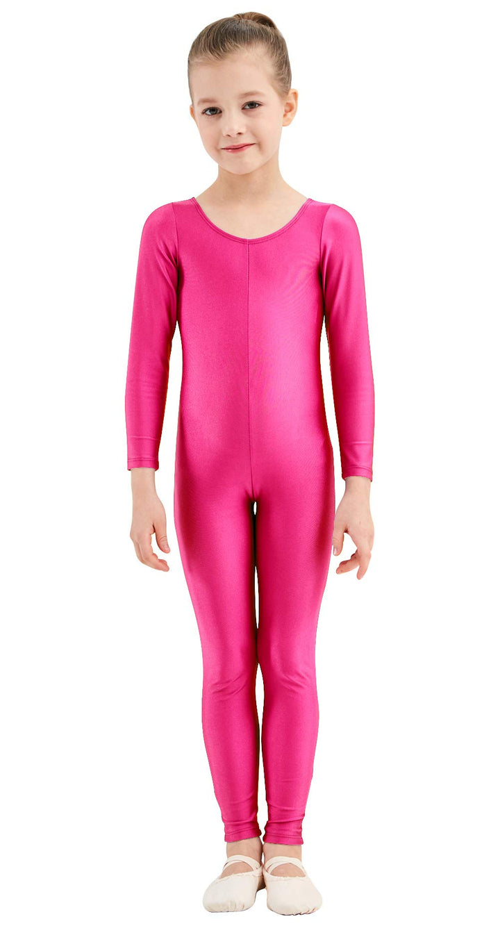 speerise Girls Unitard, Hot Pink, XL