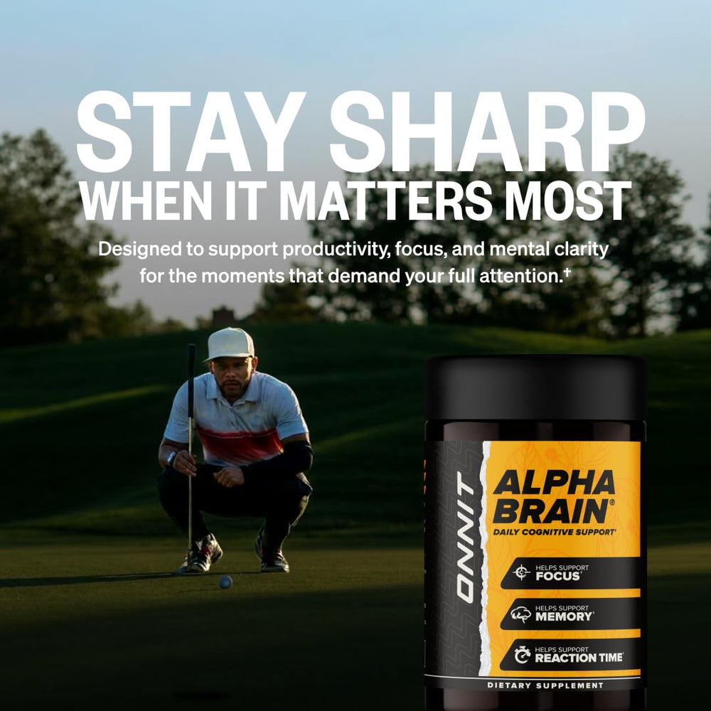 Onnit Alpha Nootropic Brain Booster Supplement, 30 Count