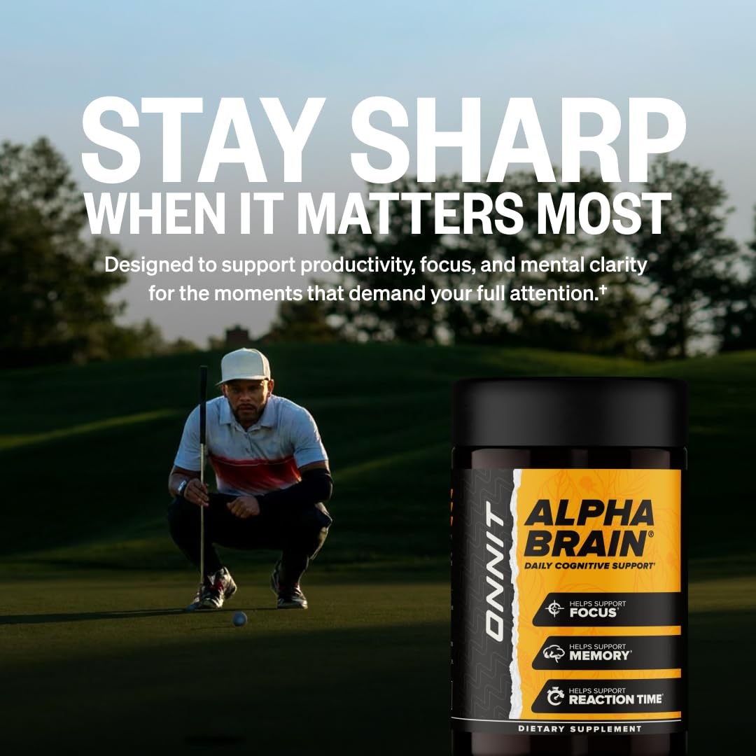 Onnit Alpha Nootropic Brain Booster Supplement, 30 Count