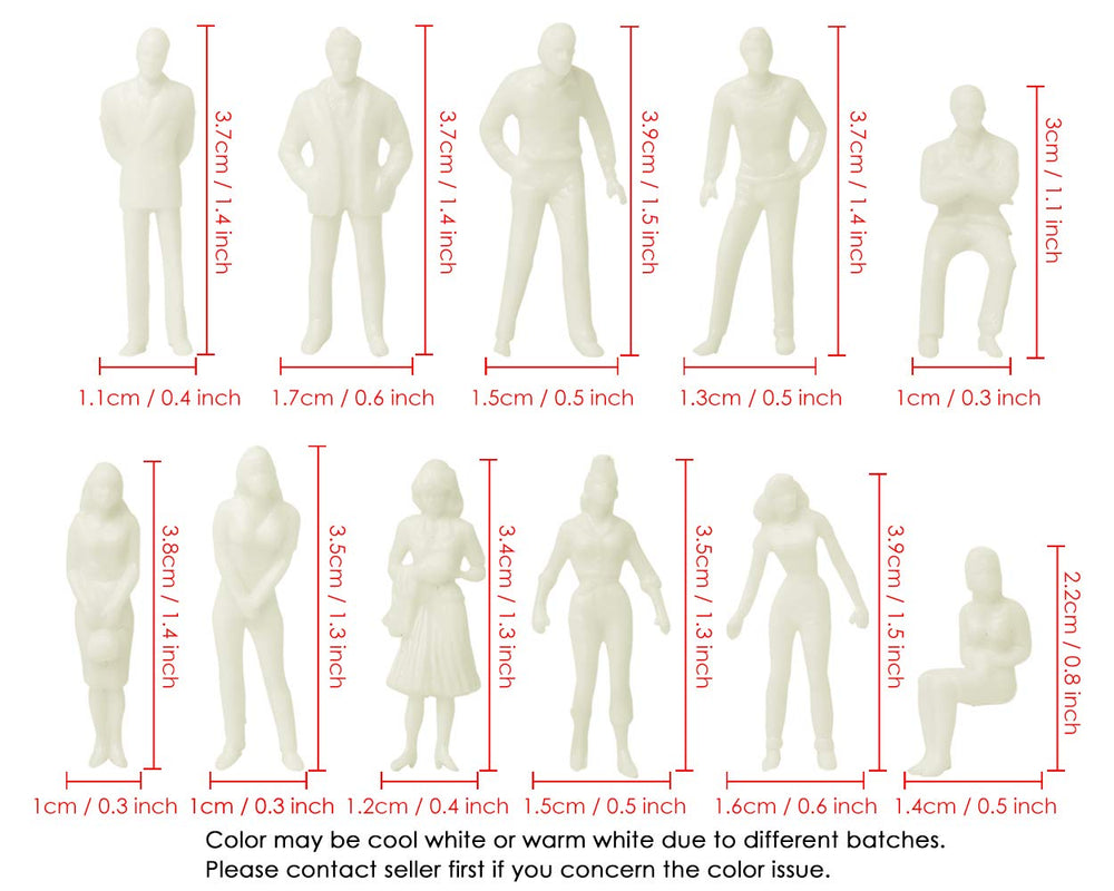 DS. DISTINCTIVE STYLE Miniature Figures, 100 Count