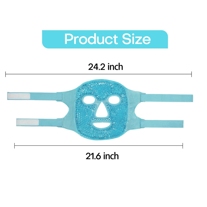 ZNÖCUETÖD Cold Face Eye Mask, Blue
