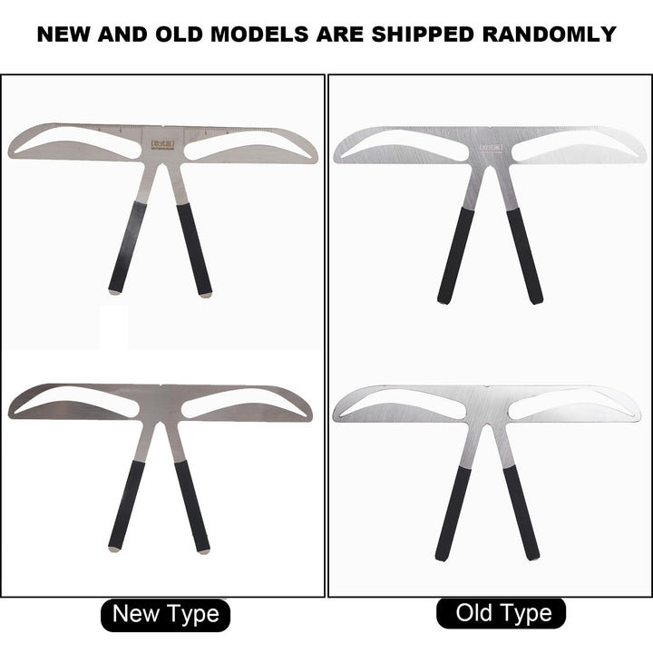 Domary Eyebrow Ruler, Arched Eyebrows, 4 Count