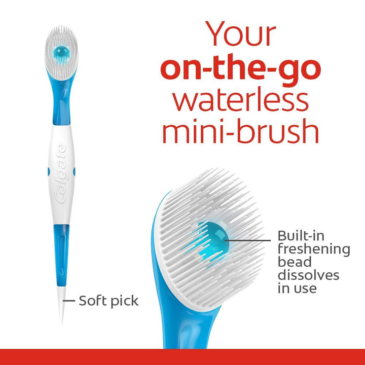 Colgate Max Fresh Wisp Disposable Mini Toothbrush, Peppermint, 24 Count