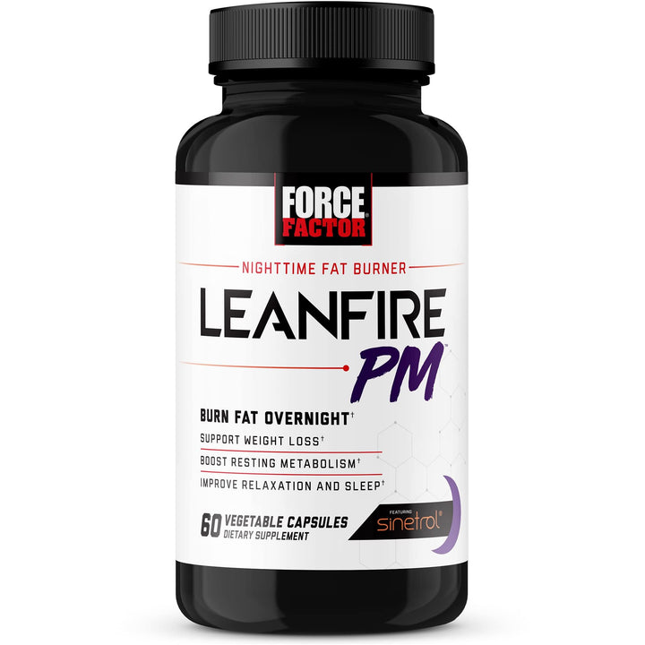 Force Factor LeanFire PM Weight Loss Supplement, 60 Count