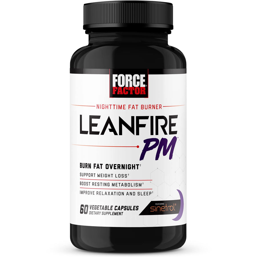 Force Factor LeanFire PM Weight Loss Supplement, 60 Count