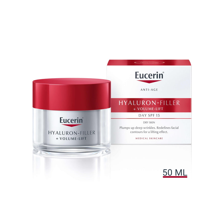 Eucerin Hyaluron Filler Volume Lift Day Cream, Dry Skin, 50 ml