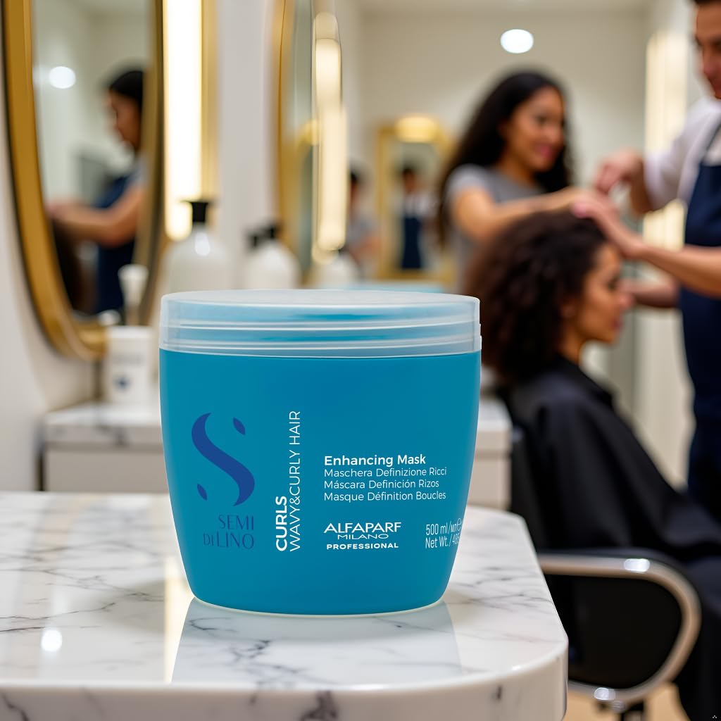 Alfaparf Semi Di Lino Curls Enhancing Mask, 16.9 oz