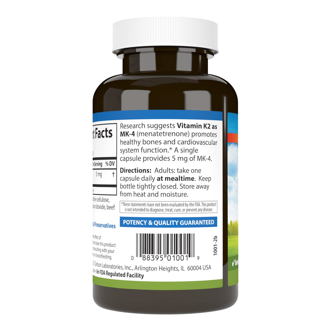 Carlson Vitamin K-2, 5 mg, 180 Count