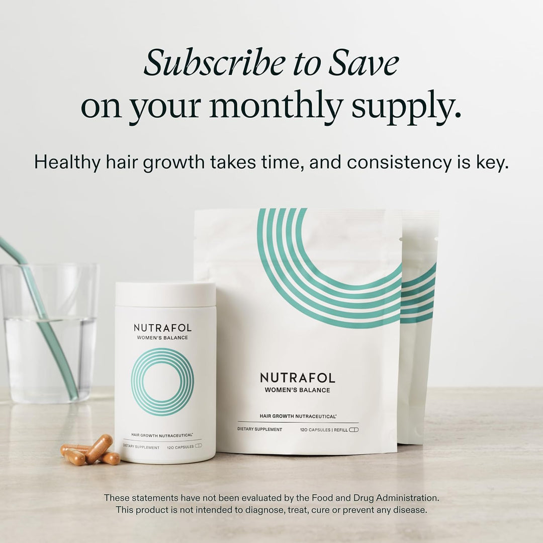 Nutrafol Women's Balance Hair Growth Supplements, 1 Month Supply