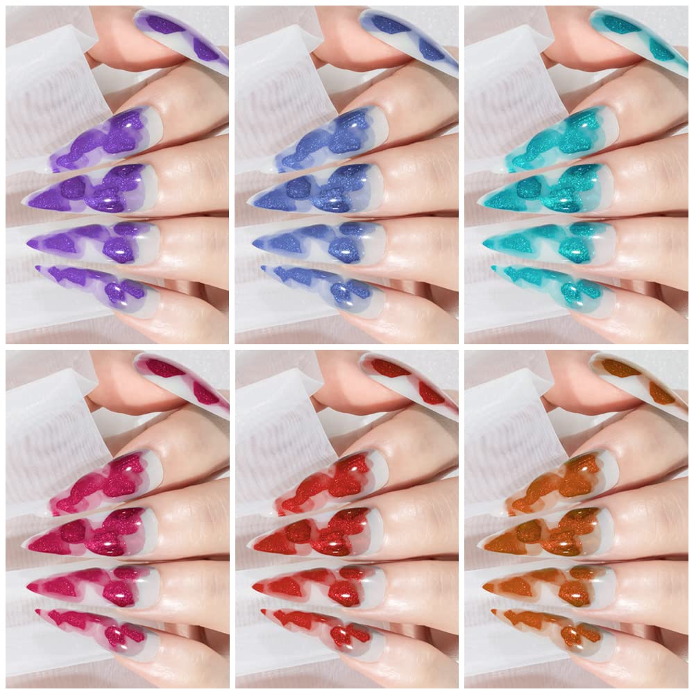 SUPWEE Gel Nail Polish, 12 Colors, 7 ml
