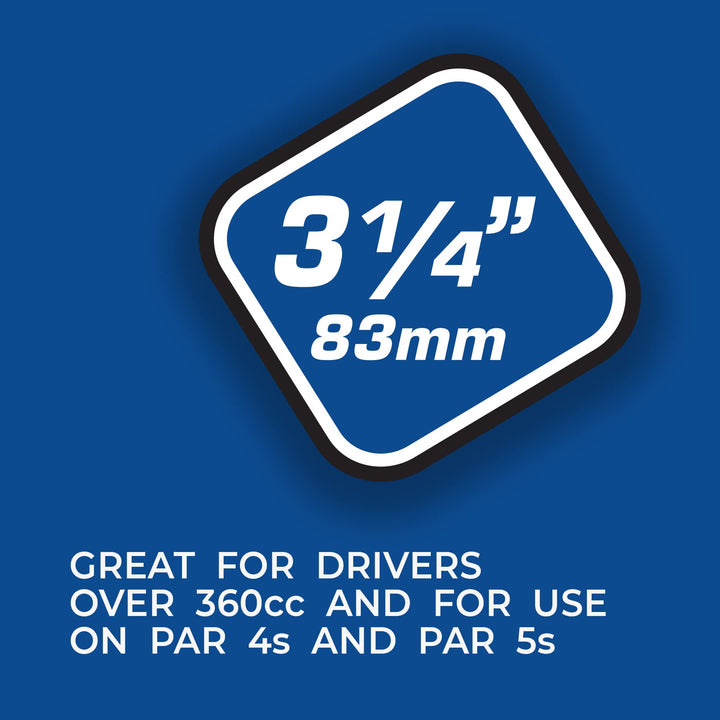 PrideSports Professional Tee System ProLength Plus Tee, Blue on Natural, 75 Count