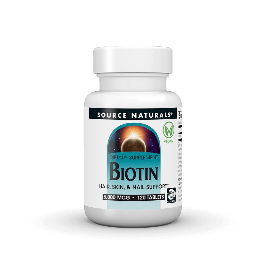 Source Naturals Biotin 5000 mcg, 120 Count
