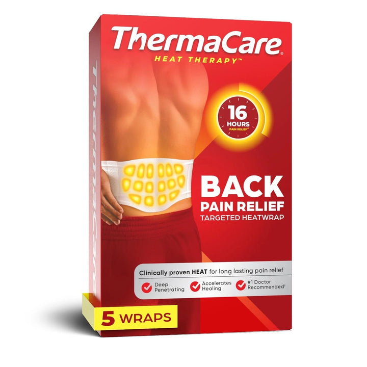 ThermaCare Advanced Lower Back & Hip Heat Wraps, 5 Count
