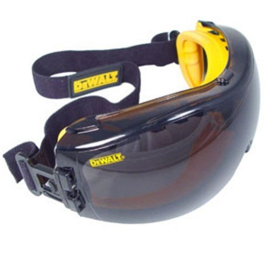 DEWALT Concealer Anti-Fog Dual Mold Safety Goggle, Smoke, One Size