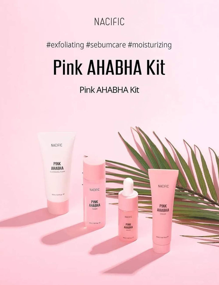 NACIFIC Pink AHA BHA Kit, Travel Size