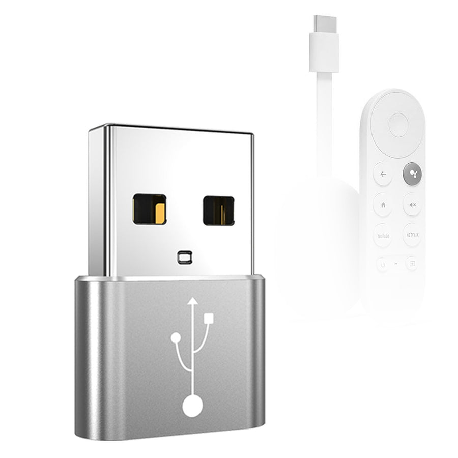 BoxWave PortChanger USB-A to USB-C OTG Adapter, Metallic Silver, 5 Count