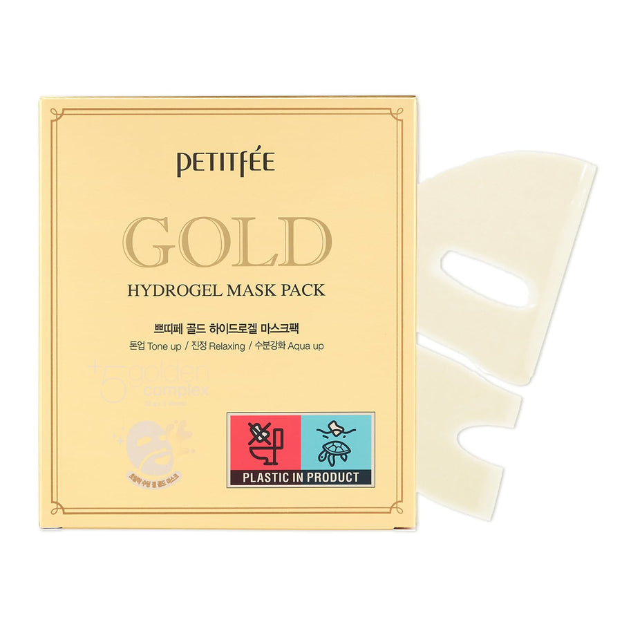 Petitfee Gold Hydrogel Mask, Pack of 5