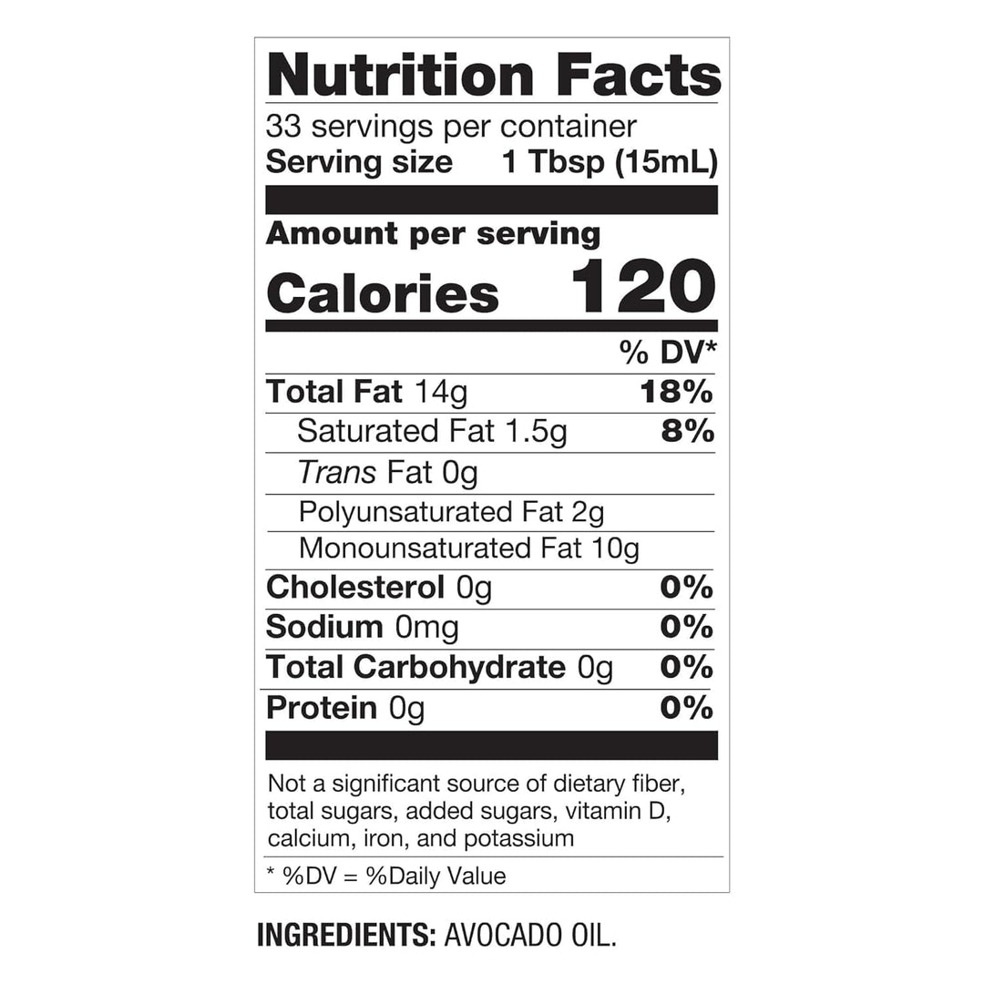 BetterBody Foods Refined Avocado Oil, 16.9 fl oz