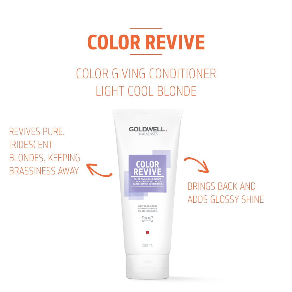 Goldwell Dualsenses Color Revive Color Conditioner, Light Cool Blonde, 200 ml