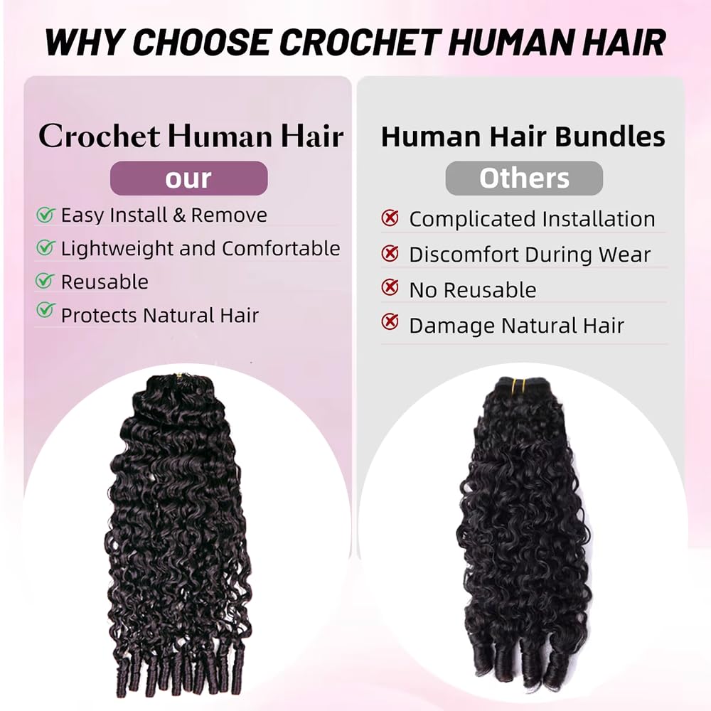 yimisunny Burmese Curly Crochet Hair, 20 Inch, 1 Count, 60 g
