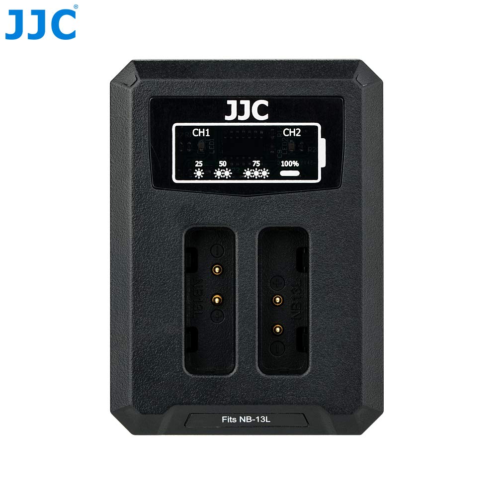 JJC USB Dual Battery Charger, 2 Count