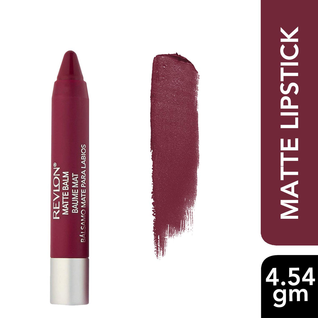 REVLON ColorBurst Matte Balm, Fiery, 2.7 g