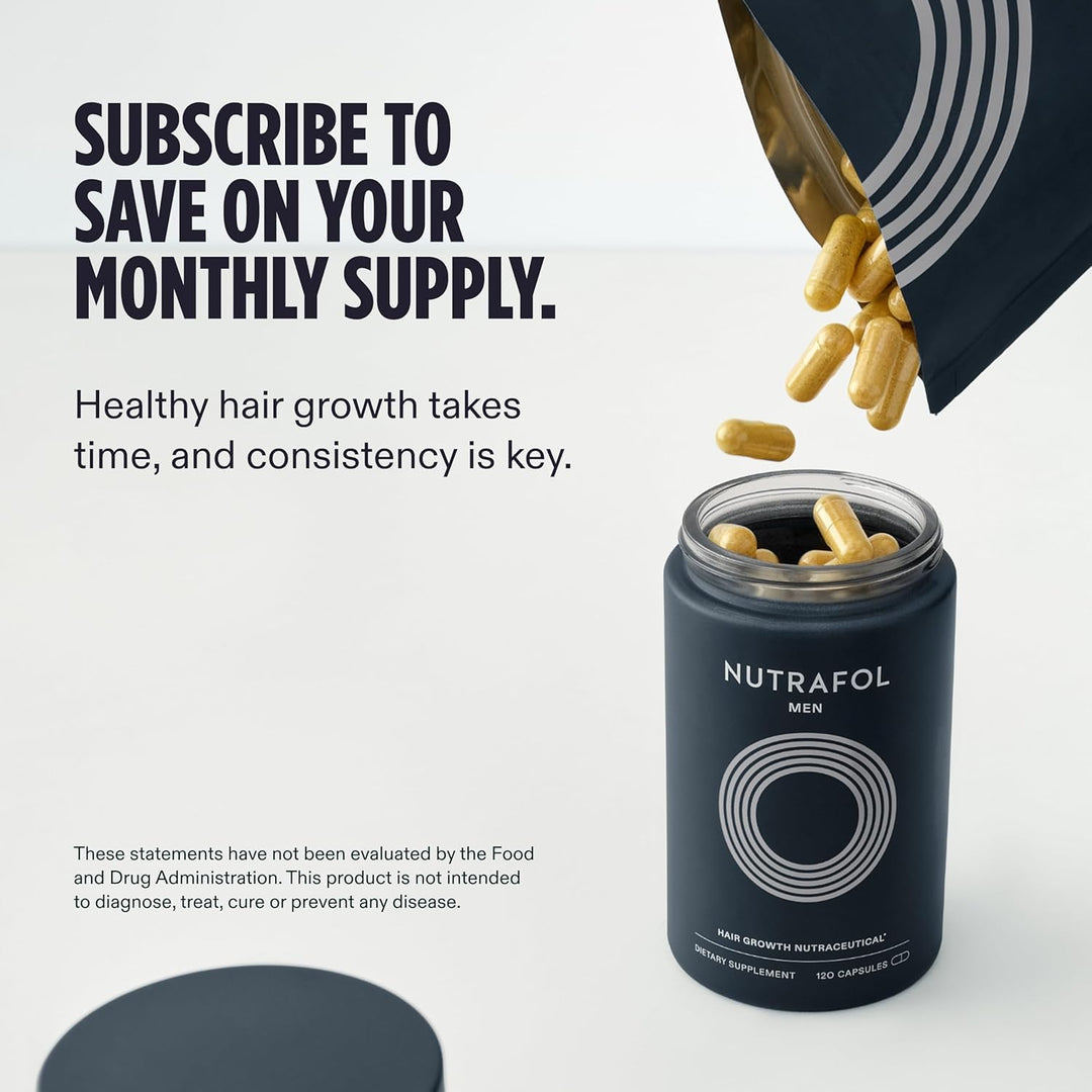 Nutrafol Men's Hair Growth Supplements, 1 Month Supply