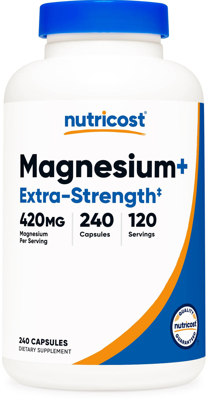 Nutricost Magnesium Glycinate, 420 mg, 240 Count