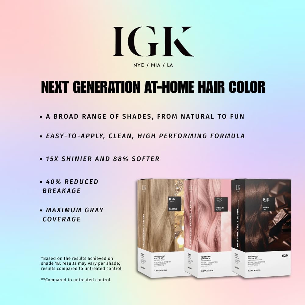 IGK Permanent Color Kit, Out In Malibu
