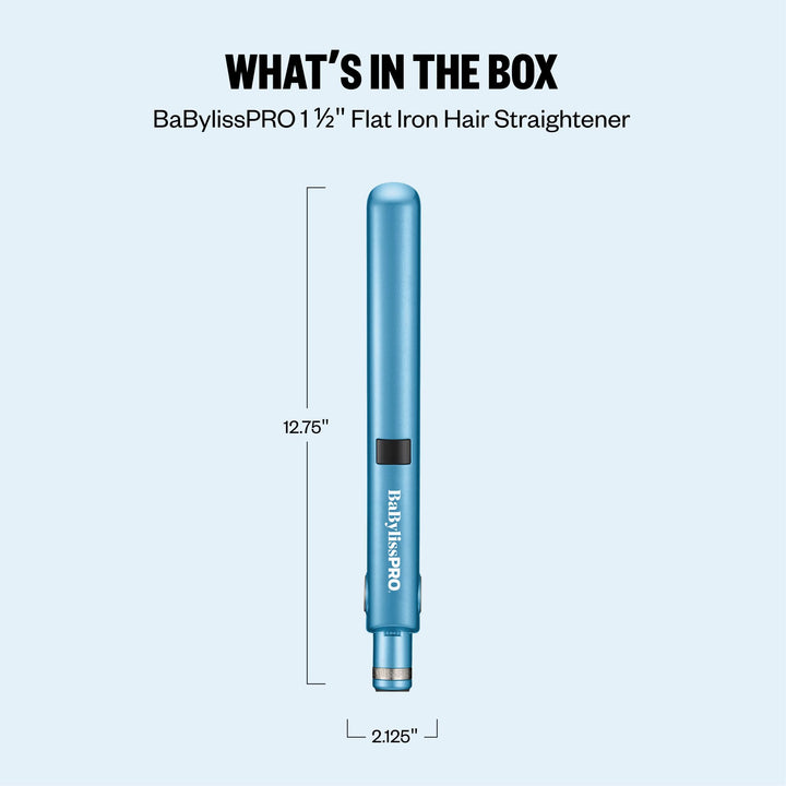 BaBylissPRO Nano Titanium Flat Iron, 1 in