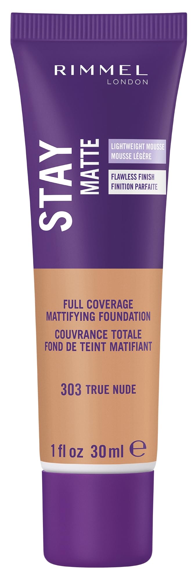 Rimmel Stay Matte Liquid Mousse Foundation, True Nude, 30 ml