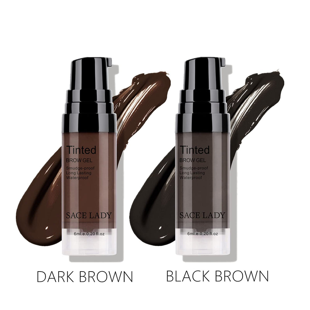 SACE LADY Eyebrow Gel Set And Brushes, 2 Colors, 2 Count