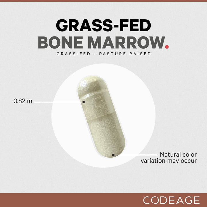 Codeage Grass-Fed Bone Marrow Supplement, 1500 mg, 180 Count