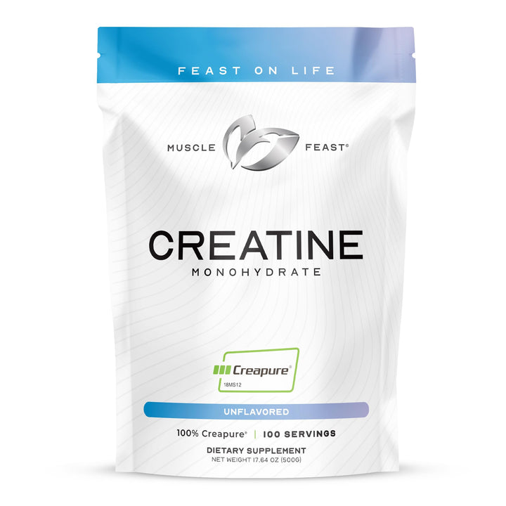 Muscle Feast Creapure Creatine Monohydrate Powder, Unflavored, 500 g
