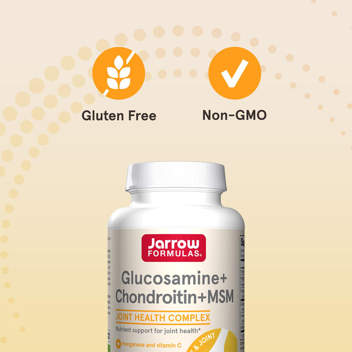 Jarrow Formulas Glucosamine + Chondroitin + MSM, 240 Count