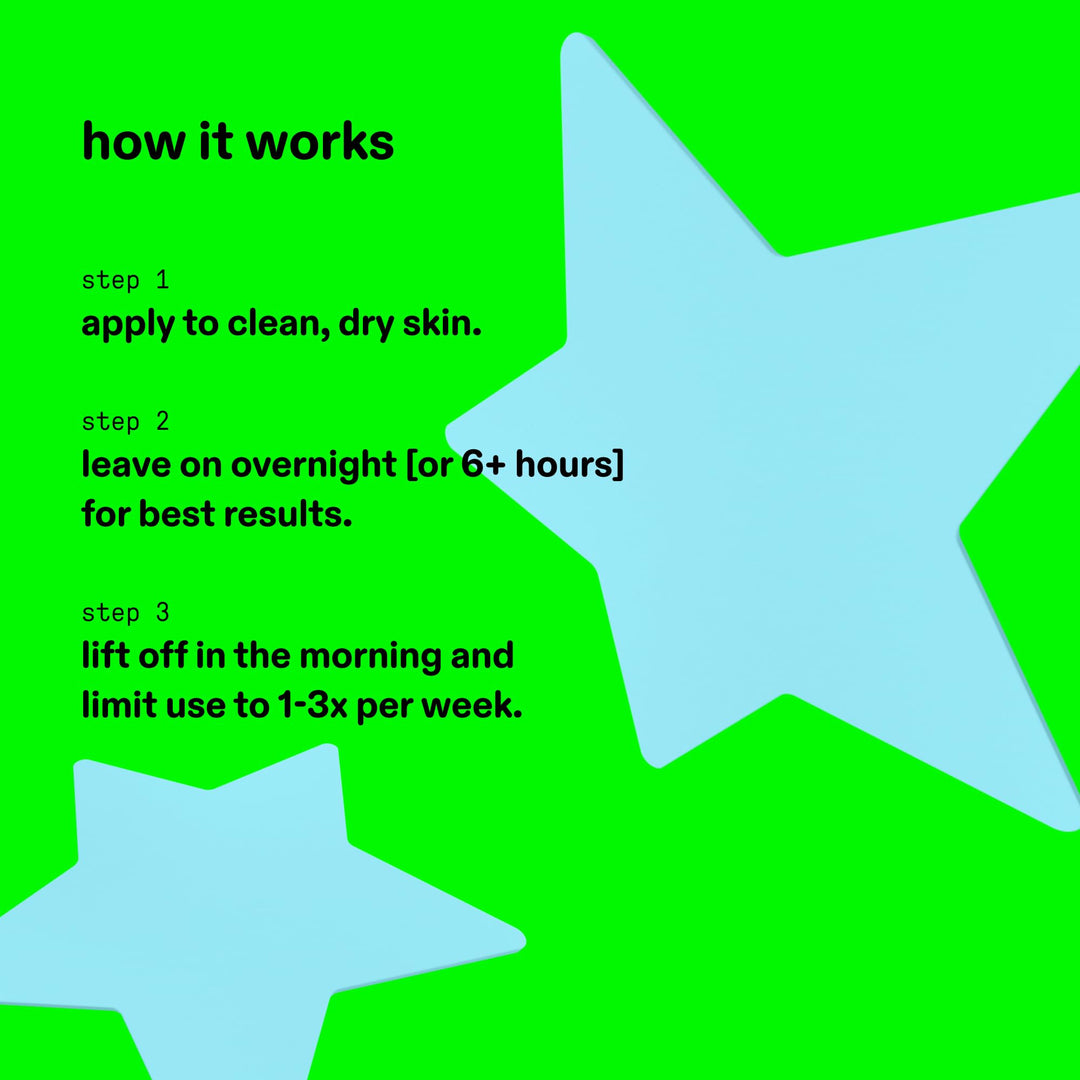 Starface World Hydro-Star Blue Hydrocolloid Star Patch, 96 Count