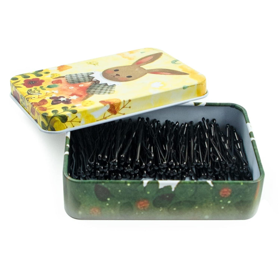 MAORULU Mini Bobby Pins, Black, 200 Count