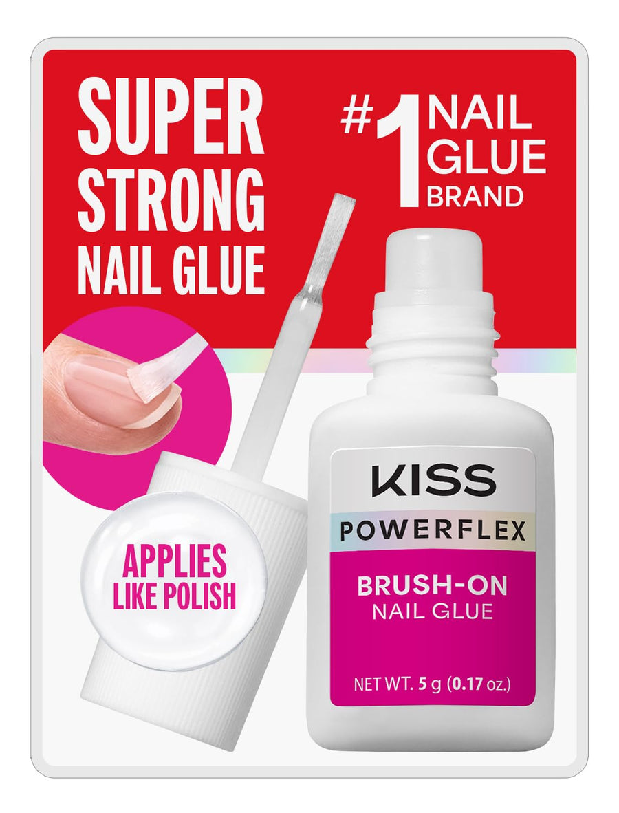 KISS Powerflex Brush-On Nail Glue, 5 g