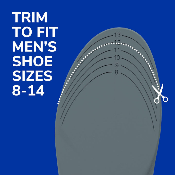Dr. Scholl's Stabilizing Support Insole, Men's 8-14, Trim to Fit