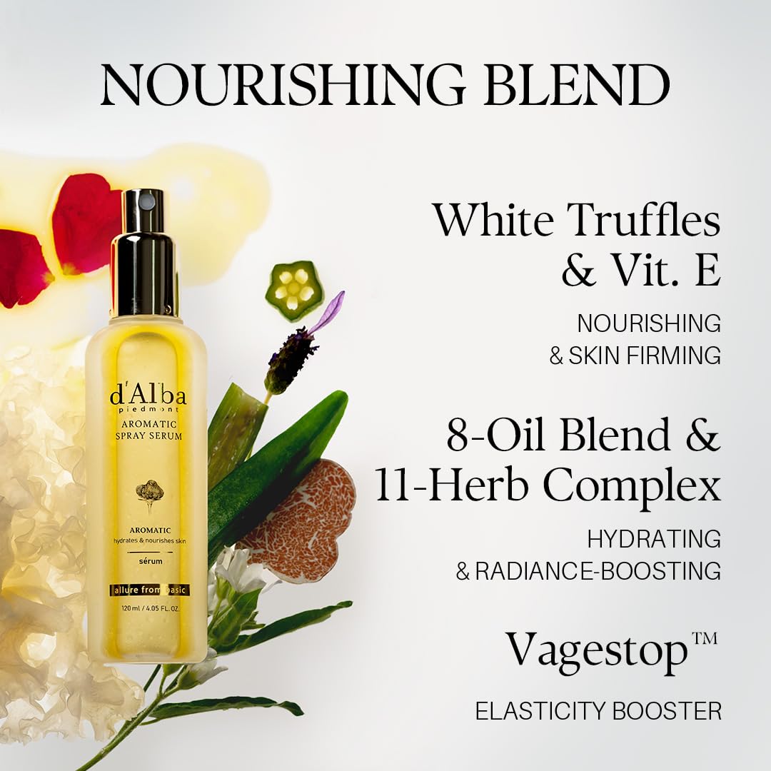 d'alba Piedmont White Truffle Aromatic First Spray Serum, 60 ml