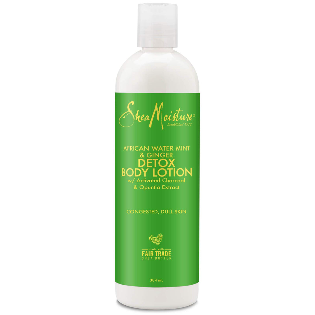 SHEA MOISTURE African Water Mint & Ginger Detox Body Lotion, 384 ml