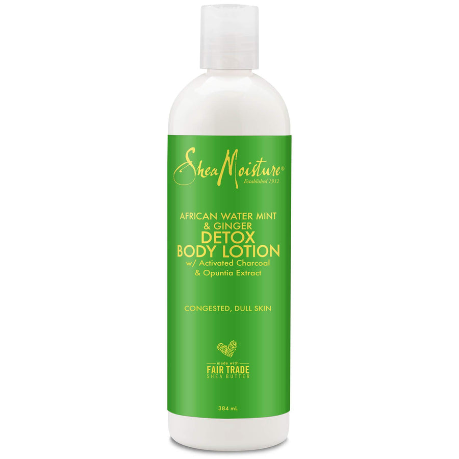 SHEA MOISTURE African Water Mint & Ginger Detox Body Lotion, 384 ml