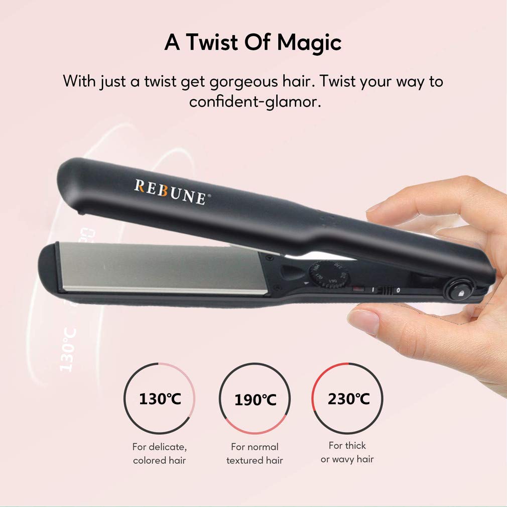 REBUNE RE-2022 Hair Straightener and Curler