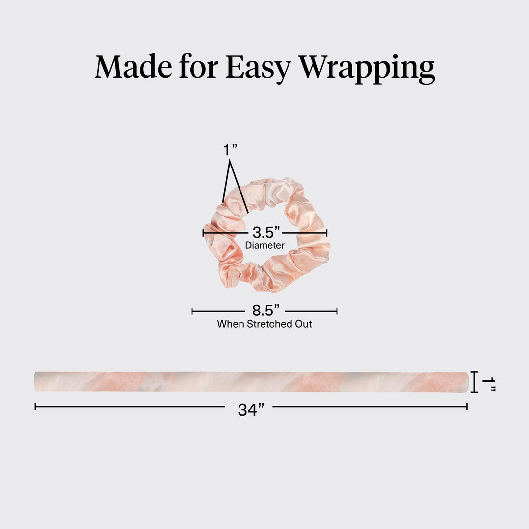 Kitsch Satin Heatless Curling Set, Sunset Tie Dye